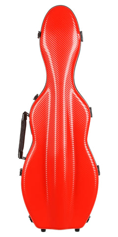 Tonareli Violin Shaped Polycarbonate Case VNPC 1027 Special Edition Red Titanium