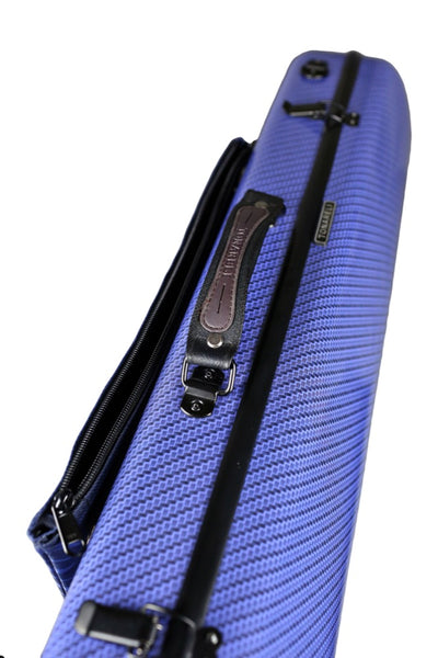 Tonareli Oblong Fiberglass Viola Case Special Edition Blue Checkered VAFO1005 - Fiddle Cases