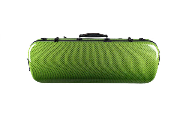 Tonareli Oblong Fiberglass Viola Case Special Edition Green Checkered VAFO1006 - Fiddle Cases
