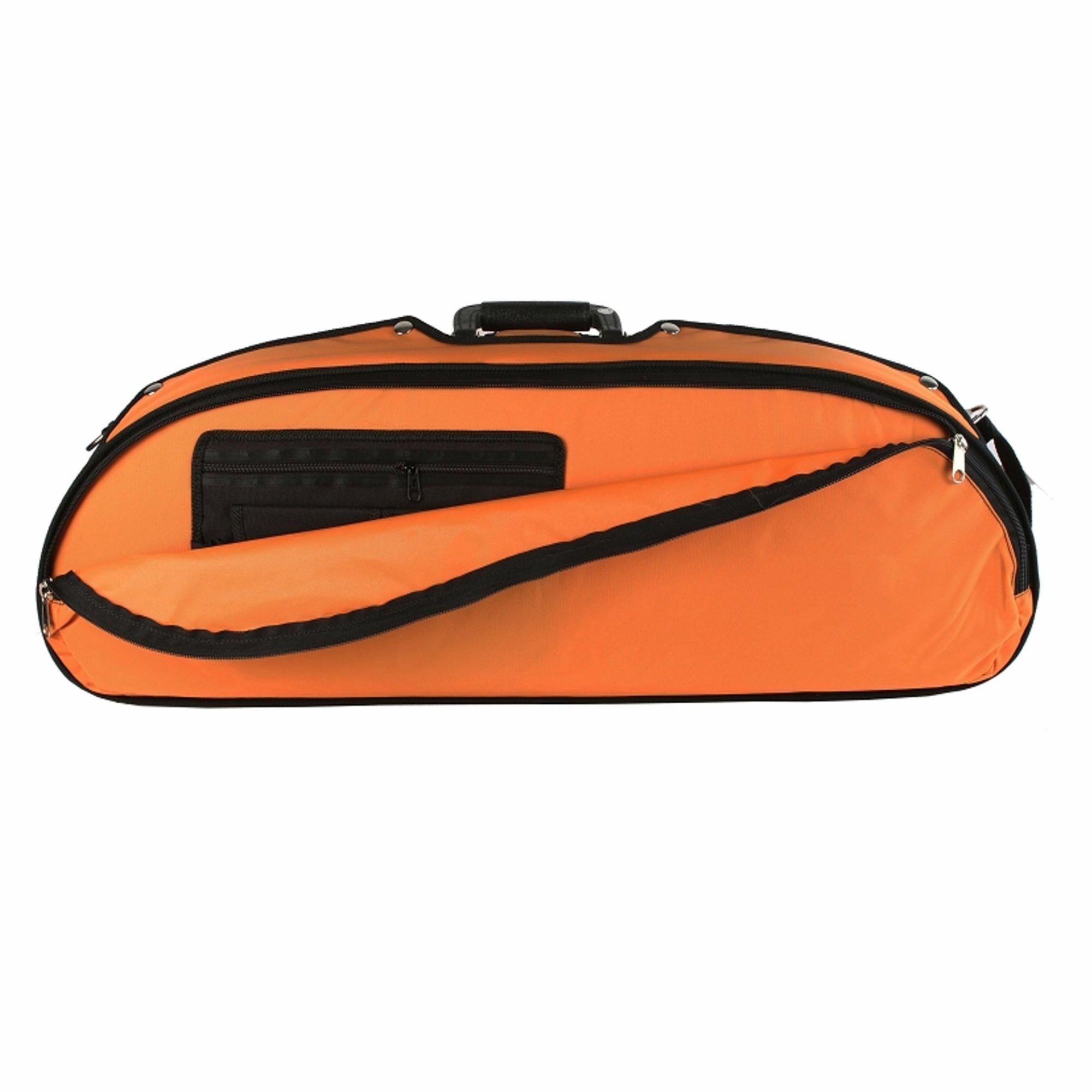 Bobelock 1047 Puffy Half Moon Violin Case Orange