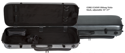 Core CC450V Scratch-Resistant Composite Viola Case Adjustable