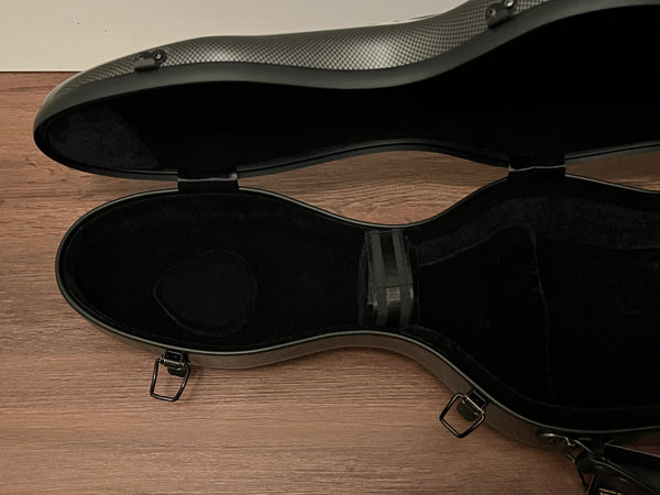 Tonareli Violin Shaped Fiberglass Case VNF1018 Special Edition Graphite (previous design)