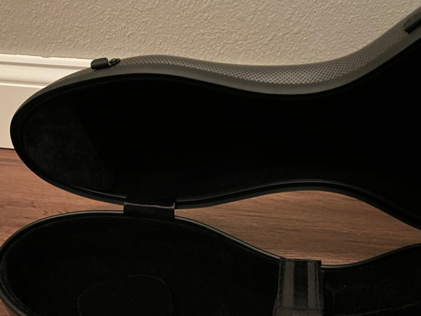 Tonareli Violin Shaped Fiberglass Case VNF1018 Special Edition Graphite (previous design)