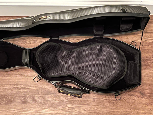 Tonareli Violin Shaped Fiberglass Case VNF1018 Special Edition Graphite (previous design)