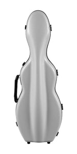 Tonareli Violin Shaped Fiberglass Case VNF1026 White Textured