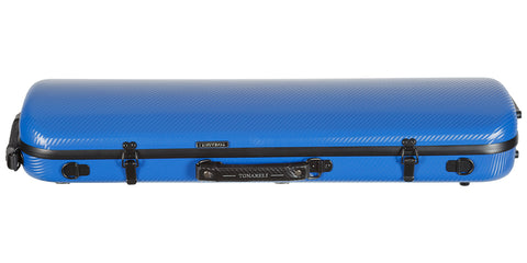 Tonareli Violin Oblong Polycarbonate Case VNOPC 1005 Special Edition Blue Titanium