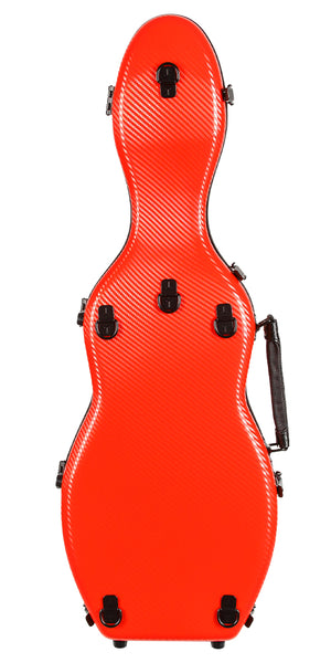 Tonareli Violin Shaped Polycarbonate Case VNPC 1027 Special Edition Red Titanium