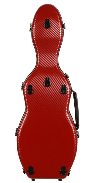 Tonareli Violin Shaped Polycarbonate Case VNPC 1031 Special Edition Maroon Titanium