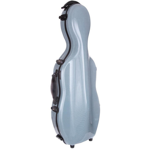 Tonareli Shaped Viola Fiberglass Cases with Wheels VAF1014 Special Edition Blue Graphite - Fiddle Cases