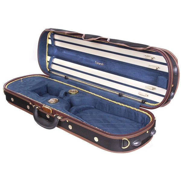 Tonareli Deluxe Violin Case VNDLUX1002 Blue - Fiddle Cases