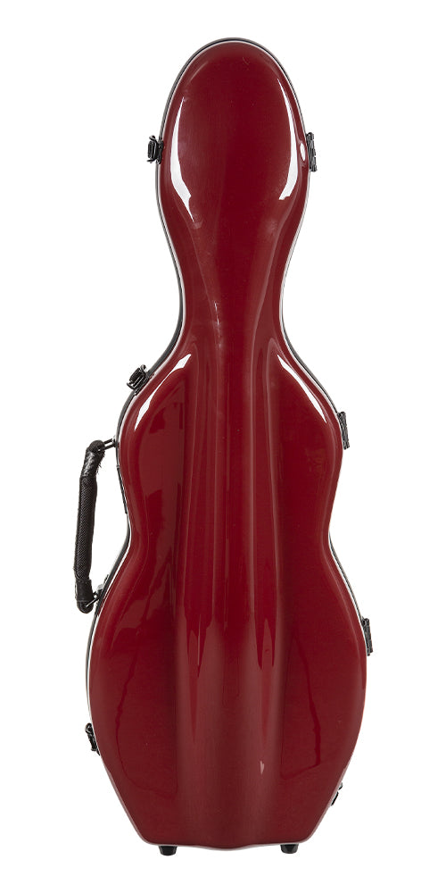 Tonareli Violin Shaped Fiberglass Case VNF1007 Burgundy