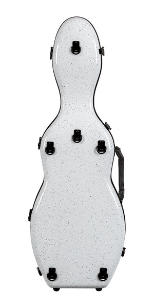 Tonareli Violin Shaped Fiberglass Case VNF1014 Special Edition White Speckled