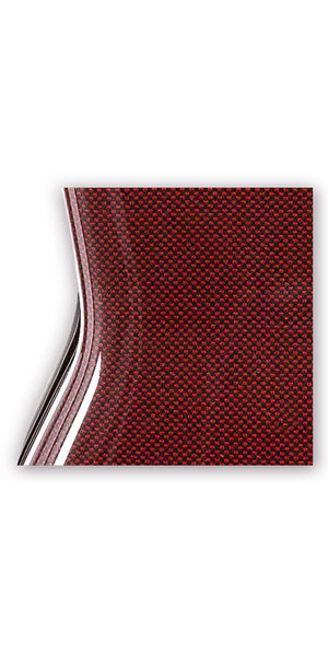 Tonareli Violin Shaped Fiberglass Case VNF1024 Special Edition Red Graphite