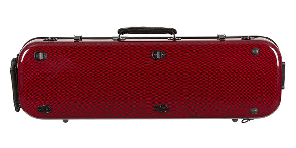 Tonareli Violin Oblong Fiberglass Case VNFO1018 Special Edition Red Graphite