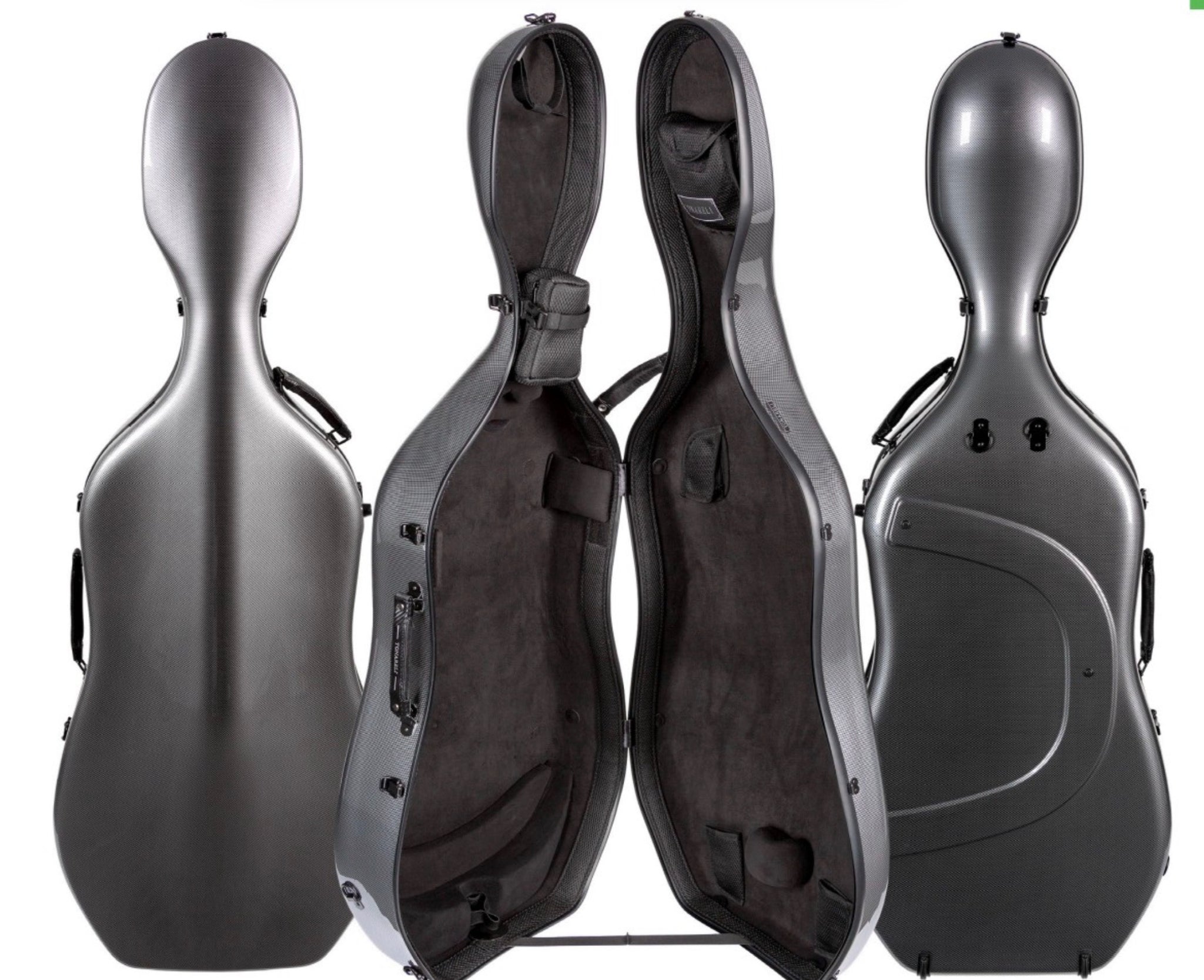 Tonareli Polycarbonate Cello Case 4/4 Size VCPC 2101 Special Edition Graphite